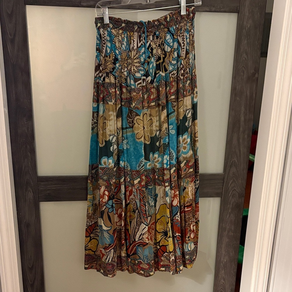 Floral Bohemian Maxi Skirt